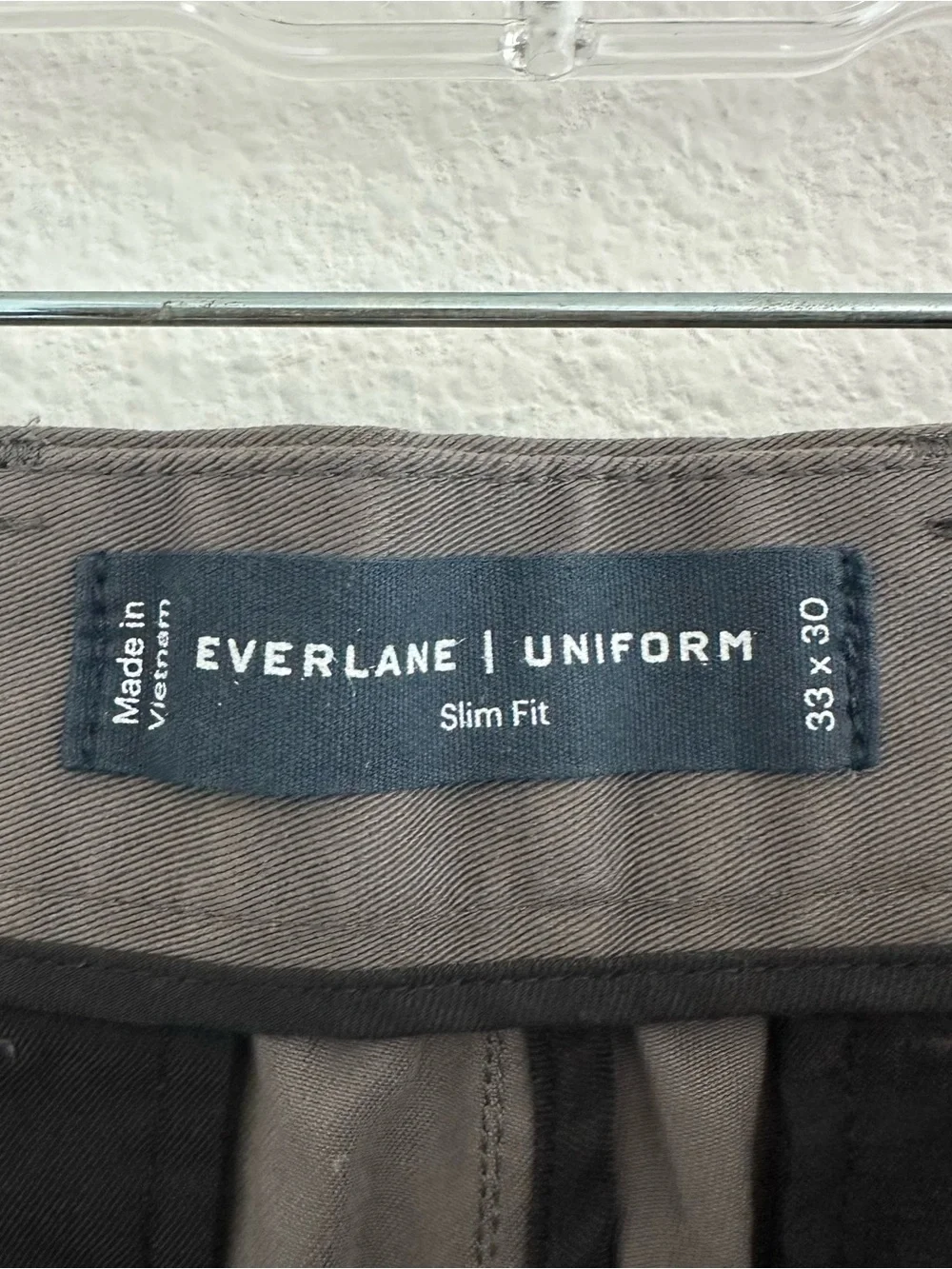 Everlane The Performance Chino‎ Pant Slim in Slate Grey Size: 33x30, NWT